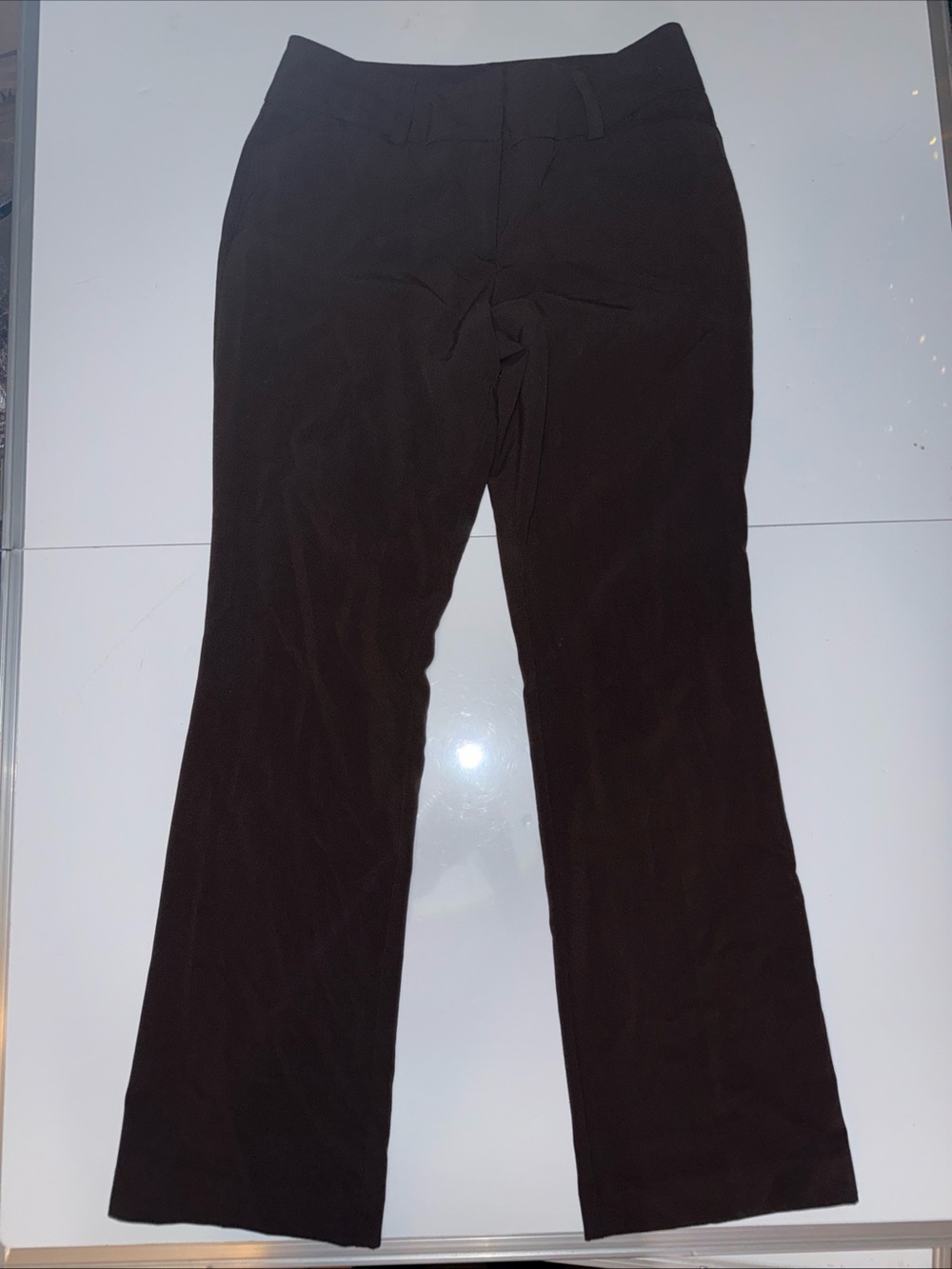 New York & Co 7th Avenue Dress Pants Womens Size 8 Brown Bootcut Career